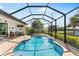 Inviting screened pool with ample deck space for lounging at 15964 Viscount Cir, Port Charlotte, FL 33981