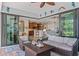 Covered patio overlooks the pool and kitchen area at 15964 Viscount Cir, Port Charlotte, FL 33981