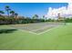 A well maintained outdoor tennis court on a sunny day at 6000 Boca Grande Cswy # D46, Boca Grande, FL 33921