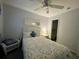 Comfortable bedroom with a double bed and ceiling fan at 2573 Chynn Ave, North Port, FL 34286