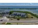 Aerial view showcasing waterfront location and parking at 6000 Boca Grande Cswy # D46, Boca Grande, FL 33921