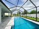 Large screened pool and spa with ample deck space at 5240 Willow Lake Ct, Sarasota, FL 34233