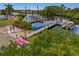 Scenic waterfront view with kayaks and community docks at 130 Nautical Dr, North Port, FL 34287
