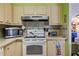 Clean kitchen with white appliances and a gas cooktop at 130 Nautical Dr, North Port, FL 34287