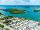 Aerial view showcasing a property's location near water at 2375 N Beach Rd # 3A, Englewood, FL 34223