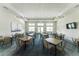 Bright meeting room with ample seating and large windows at 9982 Beachwalk Dr, Englewood, FL 34223