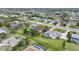 Wide aerial view of the neighborhood, showcasing various homes at 229 Rotonda E Blvd, Rotonda West, FL 33947