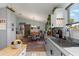 Kitchen area offering an island and view into the dining area at 6367 Facet Ln, Port Charlotte, FL 33981