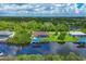 Wide view of canal-front community, highlighting property location at 15608 Lakeland Cir, Port Charlotte, FL 33981