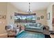 Relaxing sitting room featuring comfortable seating and large windows offering tranquil water views at 15608 Lakeland Cir, Port Charlotte, FL 33981