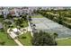 Community tennis courts with surrounding landscape at 11160 Hacienda Del Mar Blvd # D-205, Placida, FL 33946