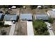 Bird's eye view of a cozy home with a new roof in a tranquil residential setting at 317 E Green St, Englewood, FL 34223