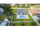 Aerial view of house and surrounding neighborhood at 324 Comstock St, Port Charlotte, FL 33954