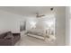 Main bedroom with a king-size bed and ceiling fan at 324 Comstock St, Port Charlotte, FL 33954