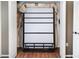 Murphy bed neatly stored in a closet at 8216 Parkside Dr, Englewood, FL 34224