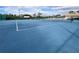 Community tennis court with net and lighting at 8216 Parkside Dr, Englewood, FL 34224