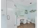 Spa-like bathroom with walk-in shower and vanity at 11100 Hacienda Del Mar Blvd # 202, Placida, FL 33946