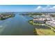 Expansive aerial showcasing waterfront property and surrounding area at 11100 Hacienda Del Mar Blvd # 202, Placida, FL 33946