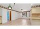 Dining area with tile floors and adjacent kitchen access at 7506 Spinnaker Blvd, Englewood, FL 34224