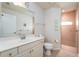Clean bathroom with single vanity and walk-in shower at 15507 Aqua Cir, Port Charlotte, FL 33981
