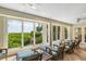 Relaxing sunroom with ocean views and comfortable seating at 22 Seawatch Dr, Boca Grande, FL 33921