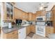 This kitchen features ample counter space and cabinets at 6455 Coniston St, Port Charlotte, FL 33981