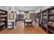 Community library with bookshelves and seating at 19385 Water Oak Dr # L-106, Port Charlotte, FL 33948