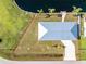 An elevated view of a home's lot and waterfront access at 4199 Hollis Ave, Port Charlotte, FL 33953