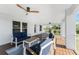 Enjoy the sun on this large deck with comfortable seating at 4199 Hollis Ave, Port Charlotte, FL 33953