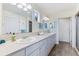 Double vanity bathroom with walk-in shower at 10055 Links Ln # 206, Rotonda West, FL 33947
