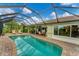 Large screened pool and patio for outdoor enjoyment at 2555 Dixon Ter, Port Charlotte, FL 33981