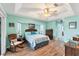 Spacious bedroom with wood floors and access to the patio at 2555 Dixon Ter, Port Charlotte, FL 33981