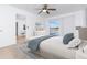 Main bedroom with a queen-size bed, dresser, and access to a private balcony at 20 Annapolis Ln, Rotonda West, FL 33947