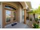 Inviting front entrance with double doors and decorative glass at 240 White Marsh Ln, Rotonda West, FL 33947