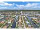 Aerial view of single Gathering home in a waterfront community at 2517 Rio Grande Dr, Punta Gorda, FL 33950