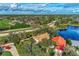 Aerial view of a house and neighborhood at 3195 Village Ln, Port Charlotte, FL 33953