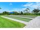 Well-maintained shuffleboard courts offer a fun recreational area at 1337 Sorrell Way, North Port, FL 34289