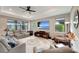 Spacious Gathering room featuring a large TV and comfortable seating at 1337 Sorrell Way, North Port, FL 34289