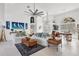 Bright and airy living room with white sofas and tropical decor at 13400 Buckett Cir, Port Charlotte, FL 33981