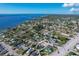 Wide aerial view showing the property's location and surrounding area near the coast at 25 1St Ave, Englewood, FL 34223