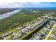 Aerial view of canal-front home near the coast at 20 Annapolis Ln, Rotonda West, FL 33947