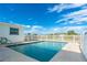 Inviting refreshing blue swimming pool, perfect for relaxation at 20 Annapolis Ln, Rotonda West, FL 33947