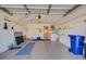Garage with storage shelves and laundry area at 612 Deerwood Ave # 169, Englewood, FL 34223