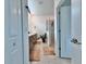 Spa-like bathroom with double vanity, large shower, and tile flooring at 19060 Moscato Ct, Venice, FL 34293