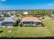 Aerial view of the house and large backyard at 849 Rotonda Cir, Rotonda West, FL 33947