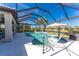Private pool and spa with screened enclosure at 13077 Rinella St, Venice, FL 34293