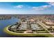 Aerial view of community tennis courts at 13077 Rinella St, Venice, FL 34293