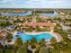 Aerial view of resort-style pool and clubhouse at 13077 Rinella St, Venice, FL 34293