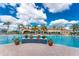 Relaxing resort-style pool with a clubhouse and lounge area at 13077 Rinella St, Venice, FL 34293