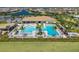 Resort-style pool with spacious deck and lounge chairs at 13077 Rinella St, Venice, FL 34293